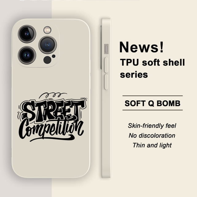 Muestra tu estilo personal con esta funda de teléfono TPU a prueba de golpes con diseño de dibujos animados creativo y minimalista para iPhone