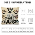 thumbnail image 5 of Heduofu for The Dog Claw Welcome We Hope You Like Dogs Decorative Throw Pillow Cover, Funny Dog Lover Gifts for Women, Funny Dog Quotes Pillow Covers Room Bed Sofa Decor White, 5 of 5