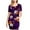 D-Multicolor, variant on breaise Floral Side Ruch Maternity Dress Summer Crew Neck Bodycon Dress Short Sleeve Baby Shower Dress Casual Lounge Pregnancy Dress Daily Wear