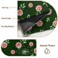 thumbnail image 5 of Pink Daisies Area Rugs 4x6 ft Flower Leaves Plant Green Background Washable Rug Non Slip Indoor Carpet Absorbent Floor Mat for Living Room Bedroom Dining Room, 5 of 9