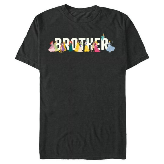 Disney Princess Squad Brother Family Trip Vacation Reunion - Short Sleeve Blended T-Shirt for Adults - Customized-Dark Heather