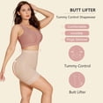 thumbnail image 3 of Lilvigor Tummy Control Shapewear Fajas Shorts Butt Lifter Panties Compression Underwear Waist Slimming Body Shaper Boyshorts for Daily Outdoor, 3 of 6