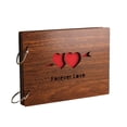 thumbnail image 4 of WHAMVOX 8Inch Wooden Hollow Out Scrapbook Photo Album DIY Memory Album for Valentines Day Travel Gifts (Forever Love), 4 of 8