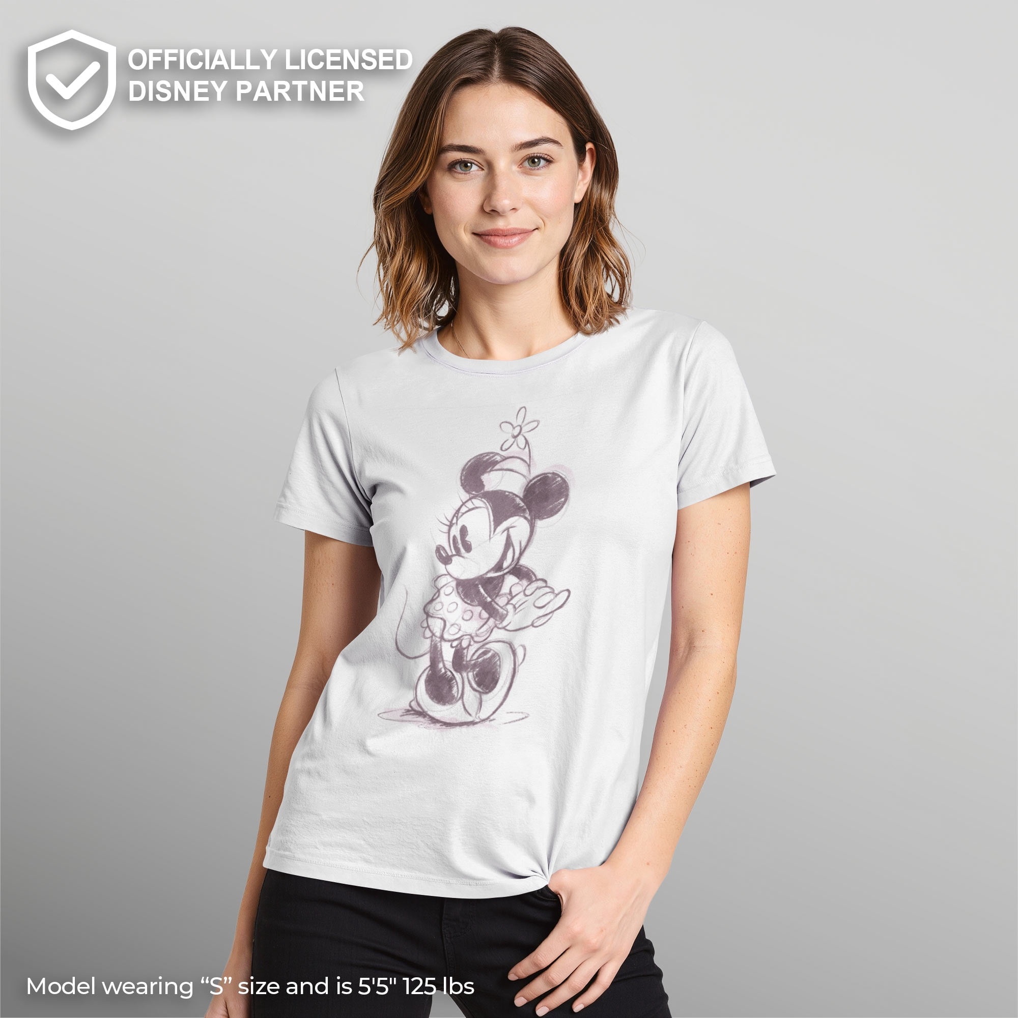 Women's Mickey & Friends Minnie Mouse Vintage Sketch Graphic Tee