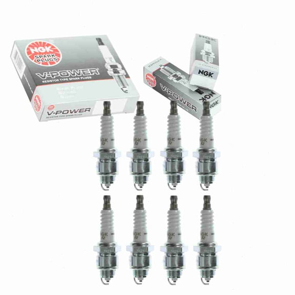 8 pc NGK V-Power Spark Plugs compatible with Pontiac Firebird 6.6L V8 1967-1969