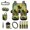 Cat Floral Butterfly, variant on FOR U DESIGNS Horse Clouds Print Car Accessories Full Set of 15 Car Seat Covers Steering Wheel Cover Air Vent Storage Holder Seatbelt Strap Pad Cup Coasters Rear View Mirror Cover Keychain
