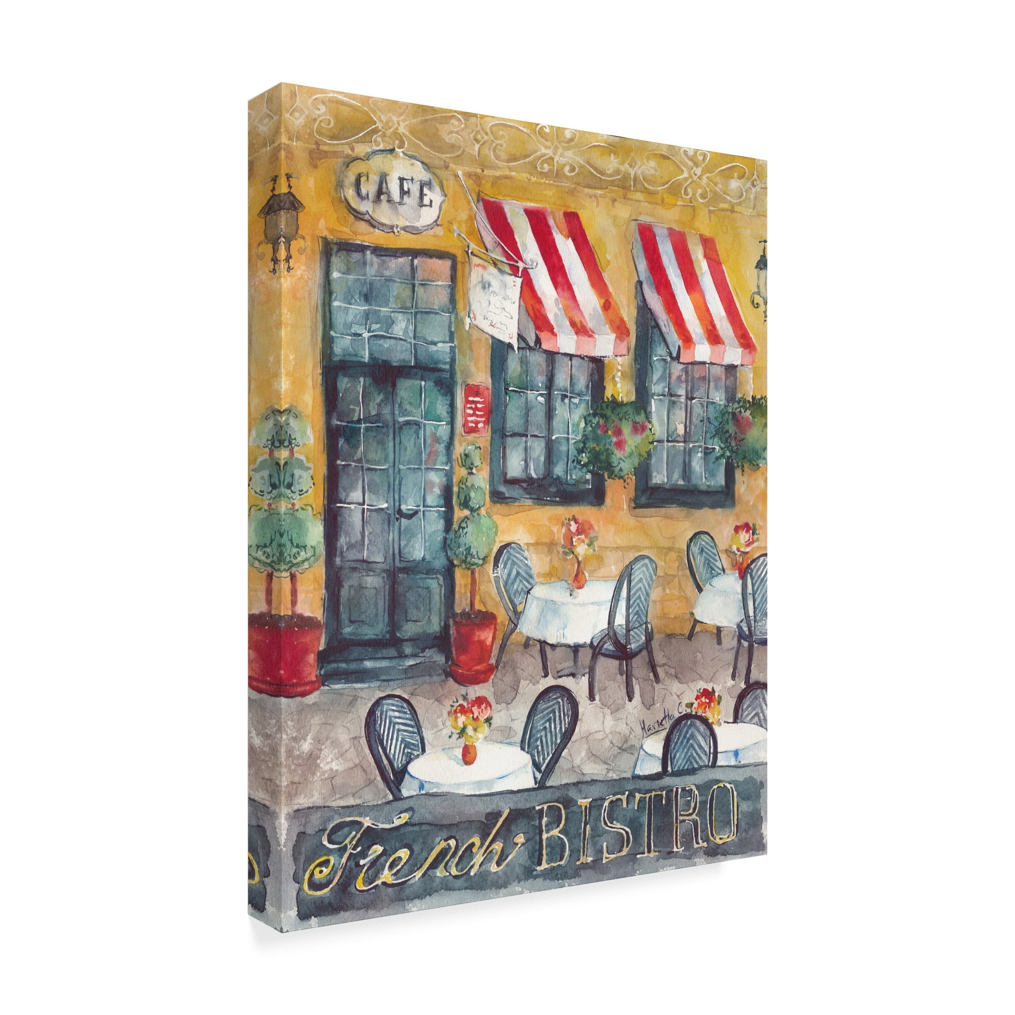 Trademark Fine Art 'French Bistro' Canvas Art by Marietta Cohen Art And Design