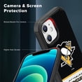thumbnail image 5 of Apple iPhone iPhone 12 Pro (6.1) -NHL Licensed Pittsburg Penguins Team Logo on Jersey Textured Dual Layer Case, 5 of 5