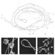 thumbnail image 4 of Guirnalda de cuentas de cristal acrílico para decoración de bodas y el hogar, cadena de cuentas de lágrima transparentes para manualidades, adorno decorativo de cristal colgante, 4 of 7