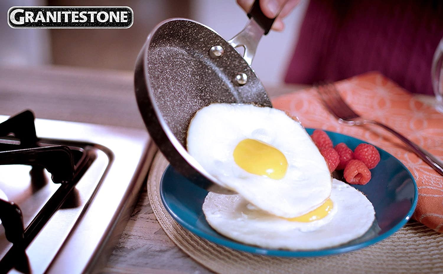 Granitestone Original 11 Nonstick Frying Pan with 5.5 Egg Pan