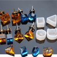 thumbnail image 1 of Mini moldes de silicona for pendientes, 4 formas: cubo, gatito, triángulo y más for hacer joyas de bricolaje, 1 of 5