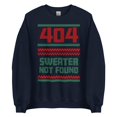 thumbnail image 3 of 404, Sweater Not Found - Ugly Holiday Sweater - Unisex Sweatshirt, 3 of 10