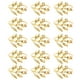 thumbnail image 2 of GOOHOCHY 15 piezas de hojas electroplacadas anillos de servilleta de servilleta ecológica broches de servilleta de hojas, 2 of 7
