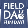 thumbnail image 3 of Instant Message - Field Day Fun Day Peace Sign - Toddler And Youth Girls Short Sleeve Graphic T-Shirt, 3 of 6