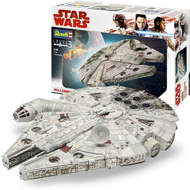 Kit de maquetas de plástico Revell Star Wars Millennium Falcon 1:72