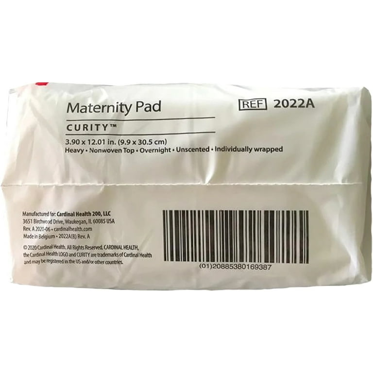 Maternity Pad Heavy 4.33 x 12.25 (2 Packs of 14) - Plus Vakly Postpartum  Guide (2) 