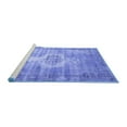 thumbnail image 2 of Ahgly Company Machine Washable Indoor Rectangle Abstract Blue Contemporary Area Rugs, 7' x 10', 2 of 4