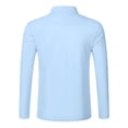 thumbnail image 5 of Linen Polo Shirts for Men Casual Long Sleeve Collared Relaxed Fit Golf Shirts Work Shirt Beach Shirt, 5 of 5