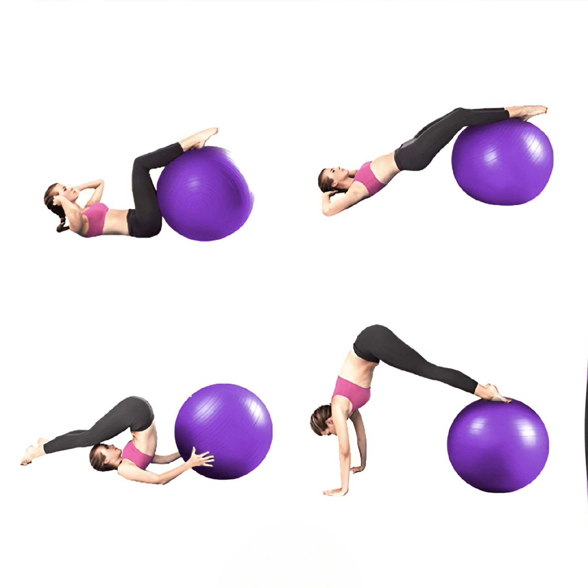 BESTSKY 2026 New Exercise Ball for Physical Therapy, Workout Fitness Ball for Core Strength, Yoga Ball for Balance & Flexibility, Blue