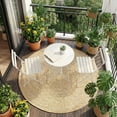 thumbnail image 2 of Gaderth Ensemble Bistro Pliant de Patio 3 Pcs, Table Bistro Extérieure en Métal et Chaises avec Table Ronde, Mobilier de Patio Compact pour Balcon, Véranda, Terrasse, Jardin, Appartement et Petits Espaces, 2 of 7