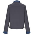 thumbnail image 5 of SELONE Collar Button up Shirt Women Sweatshirts Long Sleeved Denim Patchwork Pullover with Pocket Color Block Outerwear, 5 of 6