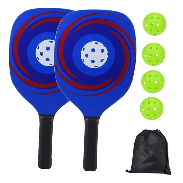 Professional s Set of 2 Rackets with 4 Balls Wood Carrying Bag with Comfort  Grip for Men Women Indoor Equipment Training Orange 