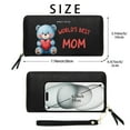 thumbnail image 2 of OIDERY Zipper Lady Credit Card Case Wallet Wallet with RFID Blocking for Women Teddy Bear Affectionate Design Mother Appreciation Large Capacity Zip Around Best Thanksgiving Gift for Women, 2 of 10