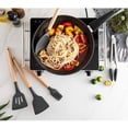 thumbnail image 4 of Kitchen Utensil Set 11 Pieces Kitchen Utensils Set Kitchen Accessories Silicone & Wood Cookware Set, 4 of 4