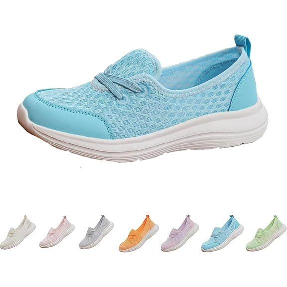 HeaCare 2025 New Women's Soft Sole Mesh Comfort Orthopedic Shoes,Comfortable Flat Arch Support Walking Shoes,Slip Ins Sneakers Ladies