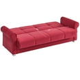thumbnail image 7 of Ottomanson Convertible Sleeper Sofa Bed with Hidden Storage, Firm Comfort Couch, Burgundy, 7 of 7