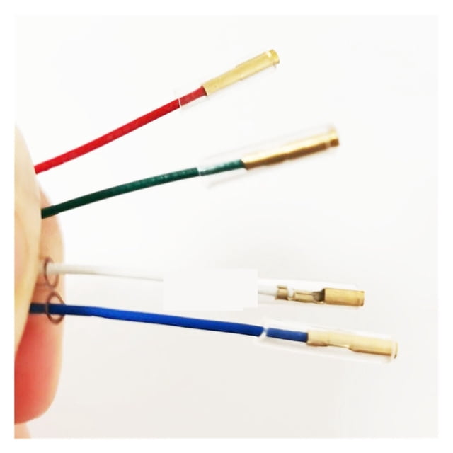 4PCS Universal Silver Leads Wires Header Wire Cable For 1.2-1.3mm Pins Turntable Phono Headshell Tonearm ,Simple Setup