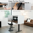 thumbnail image 4 of VIVO Gray Clamp-on/Screw-on 60 x 24 inch Desktop Privacy Panel, Desk Divider, 4 of 8