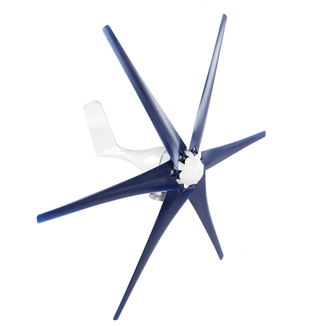 800W Professional Wind Turbines with 6 Blade Generator High Wind Utilization Suitable for Boats Terraces Cabins