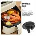 thumbnail image 3 of FESTFENDS 4Pcs Black Silicone Air Fryer Bumpers Protective Heat Resistant Non Scratch Replacement Parts, 3 of 8