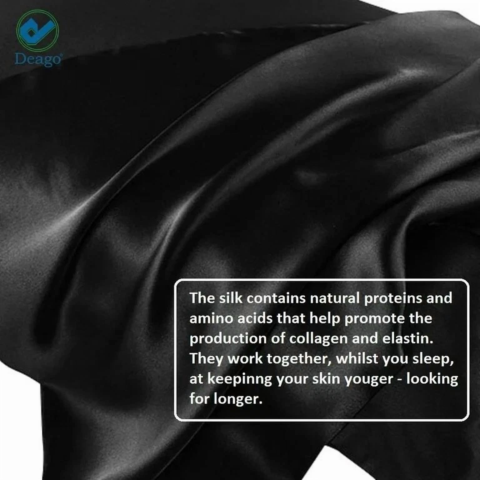 Silk Pillowcase Standard For Hair And Skin With Envelope Closure Set Of 2