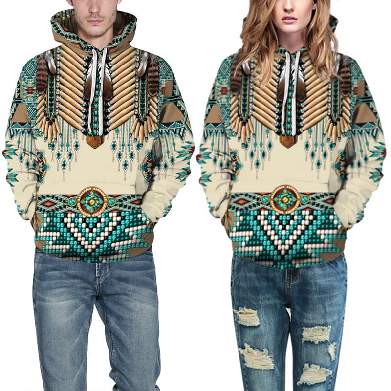 indian print hoodie