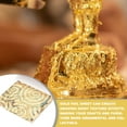 thumbnail image 4 of Uxcell 25 Pcs Hojas de Oro Variegadas de 5.5" x 5.5" Hojas de Foil Imitación para Manualidades, Marcos de Fotos, Uñas y Decoración de Artes DIY, Rayas Marrones, Nubes de Suerte Espiral de Oro, 4 of 6