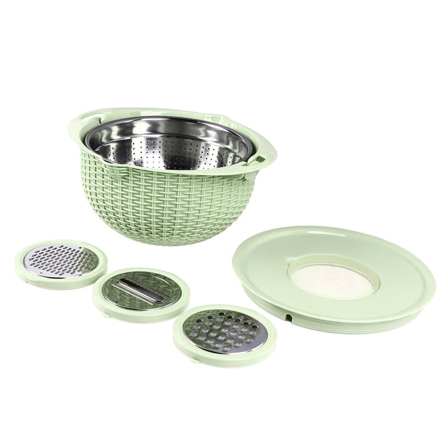 Cuenco Para Lavar Verduras, Colador 4 En 1, Herramientas Para Cortar
