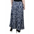 thumbnail image 3 of NY Collection Women's Plus Size Maxi Skirt With Sash Waist Tie, 3 of 4