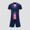 Dark Blue, variant on ITSAME Athletic Outfits for Boys, Performance Short Sleeve Top and Shorts Soccer Training Uniforms Quick-Dry Lightweight Sets 2-Piece White 10T
