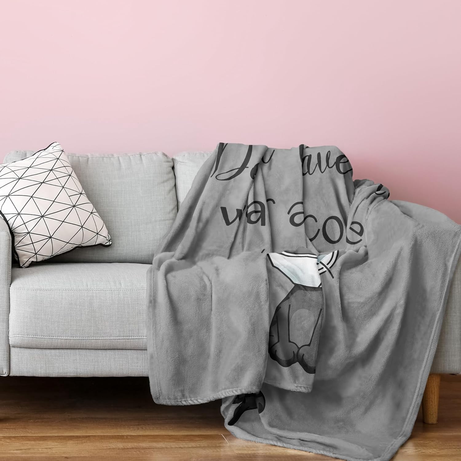 Get Well Gifts for Women/Men After Surgery, Sympathy Gift, Get Well Soon Blanket, Feel Better/Surgery Recovery Gifts for Women, After Surgery Gifts, at Least You Dont Have To Wear A Cone Throw