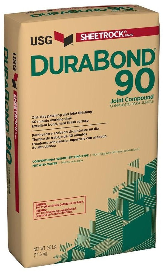 SHEETROCK Sheetrock 381630 Durabond 90 Joint Compound, 25 Lb, 130 min