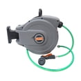thumbnail image 1 of DYNWAVECA Automatic Retractable Garden Hose Reel PVC Hose Easily Install 180 degree Rotation 15m Hose, 1 of 10