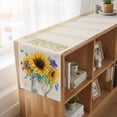 thumbnail image 6 of Table Runners 90 Inches Long Dress Scarves, Sunflower Farmhouse Coffee/Dining/Kitchen Table Runner for Living Room, Yellow Flowers Summer Botanical Pastoral Rustic 13x90 Inch, 6 of 9