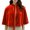 Red, variant on Comfy Womens Renaissance Velvet Cape Wraps Shawl Tie Short Shoulder Cape for Wedding Evening Party Halloween
