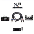 thumbnail image 4 of Grofry Professional 1.5m Dual RCA Male to Dual XLR Female Audio Signal Patch Cable Adapter for Microphone Mixer Headphone Amplifier,Black,Audio Link Cable, 4 of 7