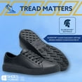 thumbnail image 2 of Shoes for Crews Old School Low-Rider, Men's, Women's, Unisex Leather Work Shoes, Slip Resistant, Water Resistant, Black, Men's 10 / Women's 11.5 Wide, 2 of 6
