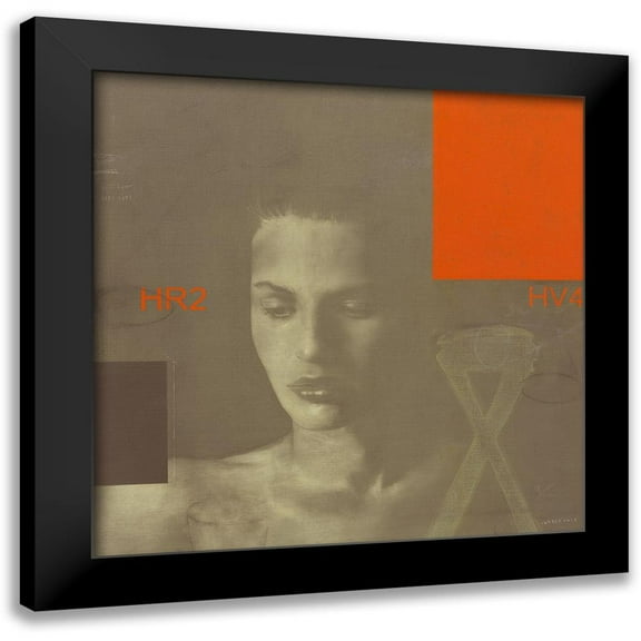 van der Valk, John 12x12 Black Modern Framed Museum Art Print Titled - Madonna 441