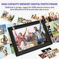 thumbnail image 6 of Jazeyeah 10.1 inch WiFi Digital Picture Frame, 1280x800 HD IPS Touch Screen Auto-Rotate, Easy to Use, Share Photos and Videos via Free App,Thanksgiving Gift, 6 of 9