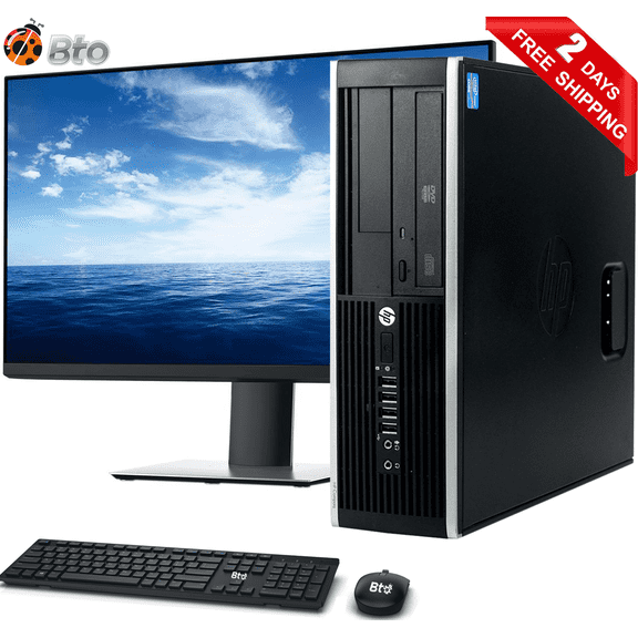 Restored HP 6300 SFF Computer Core i5, 16GB Ram, 500GB HDD, New 22" LCD, Keyboard and Mouse, Wi-Fi, Win10 Pro Desktop PC (Refurbished)